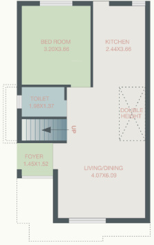  satyam castle Floor Plan Ground Floor Plan