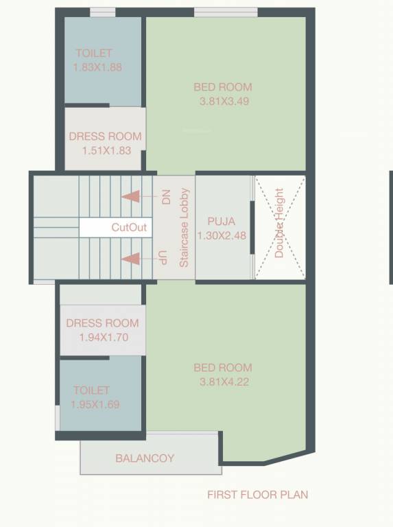  satyam castle Floor Plan First Floor Plan