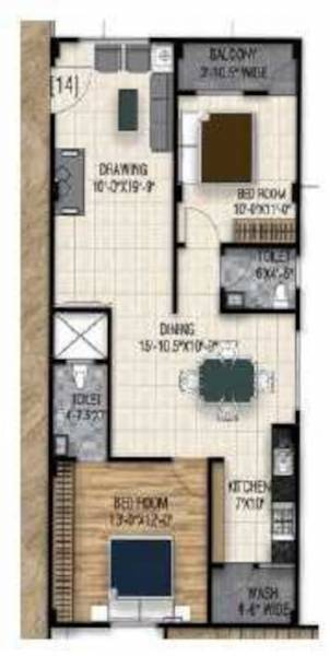  green-paradise-ii Floor Plan Floor Plan