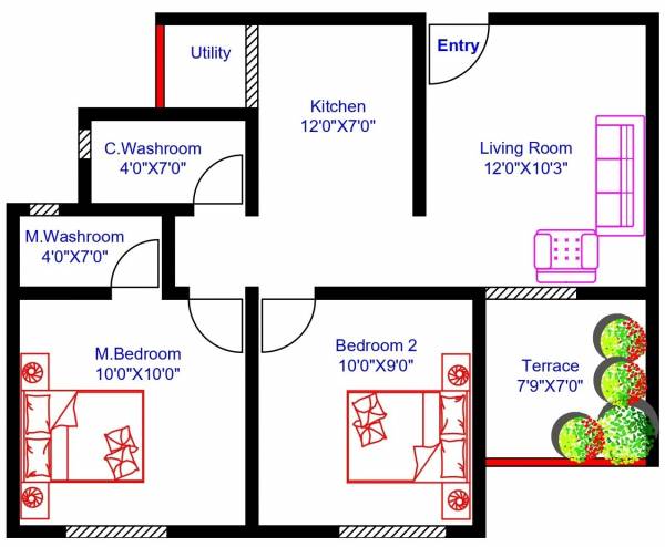 Floor Plan gulmohar-diamond Floor Plan Floor Plan
