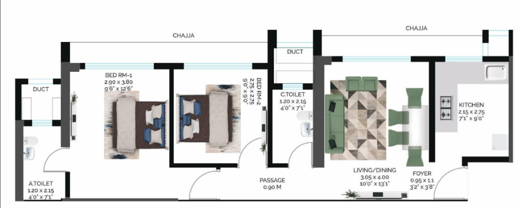 Floor Plan greenfinity building no 6 wing a and b Floor Plan Floor Plan
