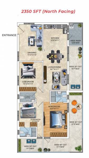  luxurio-75-residences Floor Plan Floor Plan