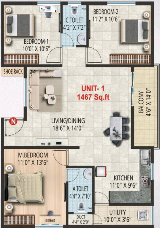 Floor Plan park avenue residency Floor Plan Floor Plan