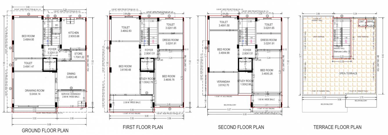 Floor Plan aangi bunglows 2 Floor Plan Floor Plan