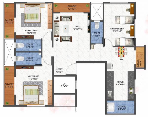  adinath-heights Floor Plan Floor Plan