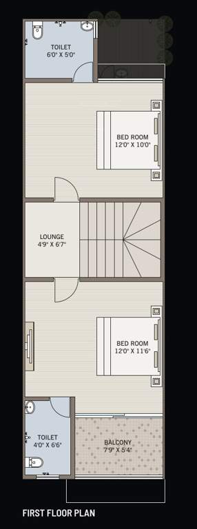  gajanan royal bunglows Floor Plan First Floor Plan