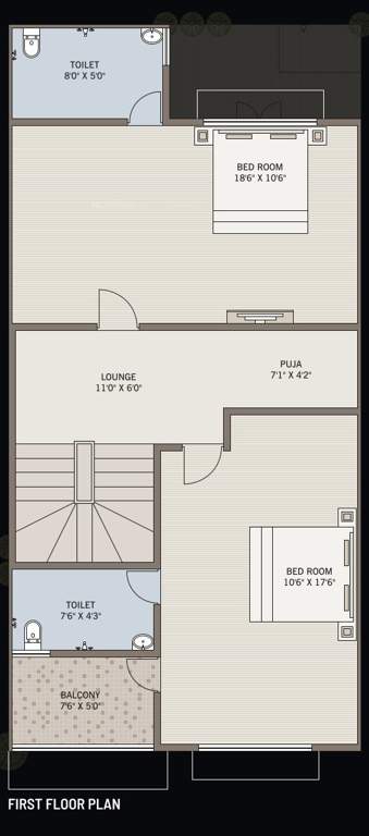  gajanan royal bunglows Floor Plan First Floor Plan