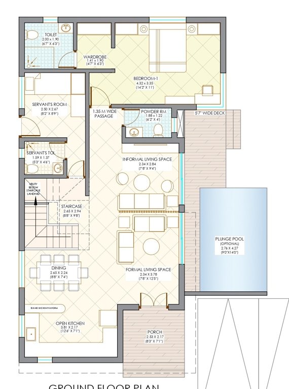  holistic trulife karjat Floor Plan Ground Floor Plan