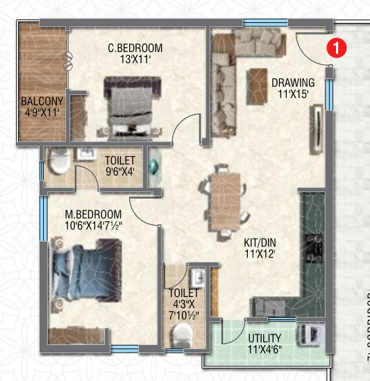  sarovar Floor Plan Floor Plan