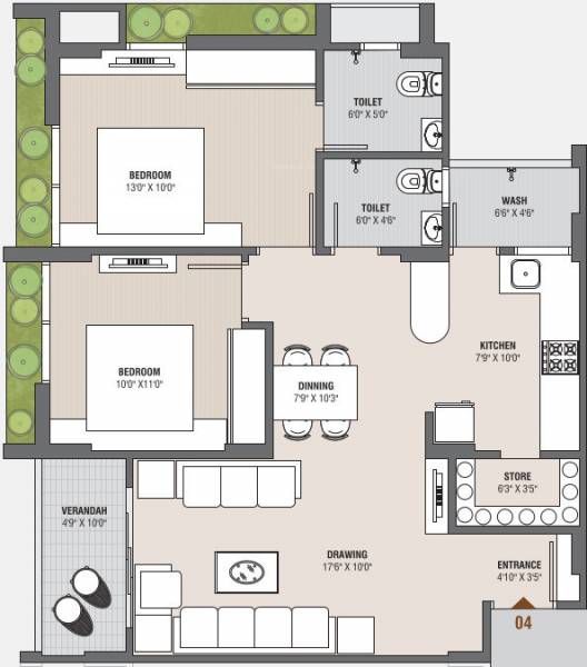  kalasagar-skyz Floor Plan Floor Plan
