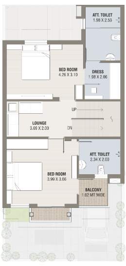  somnath bungalows Floor Plan First Floor Plan