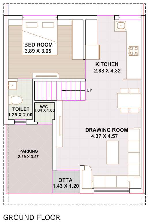  the luxuria Floor Plan Ground Floor Plan