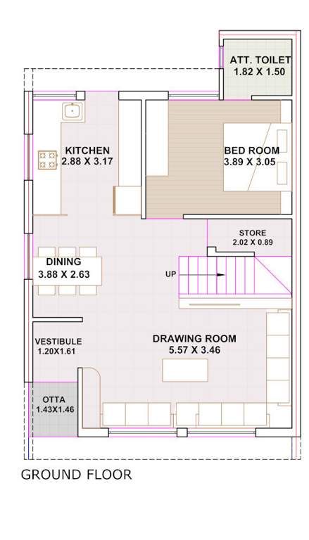  the luxuria Floor Plan Ground Floor Plan