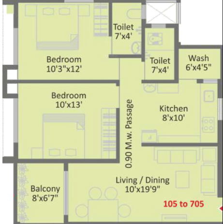  greenfield-4 Floor Plan Floor Plan