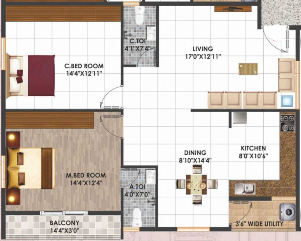Floor Plan  priya avenue apartment Floor Plan Floor Plan