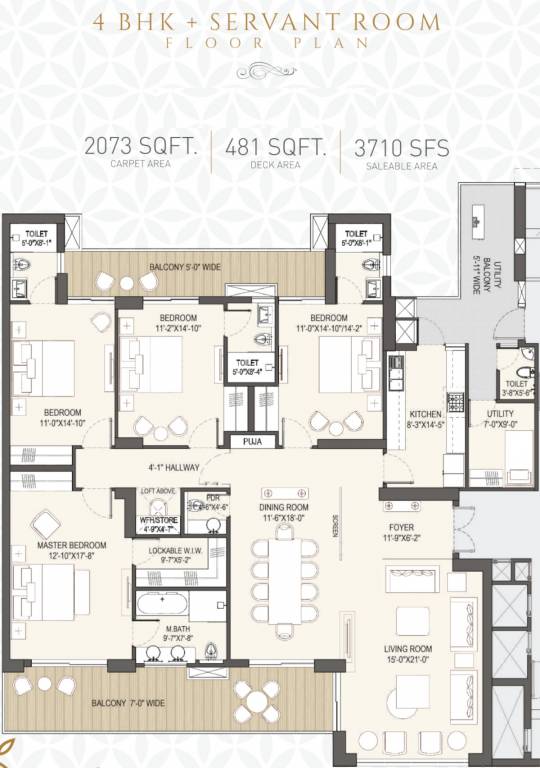 Floor Plan the estate residences Floor Plan Floor Plan