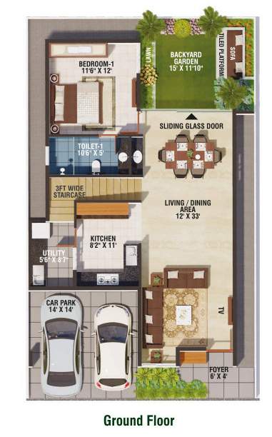  soul garden Floor Plan Ground Floor Plan