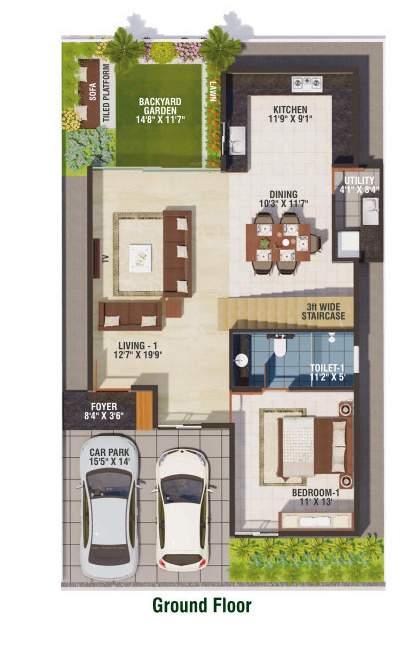  soul garden Floor Plan Ground Floor Plan