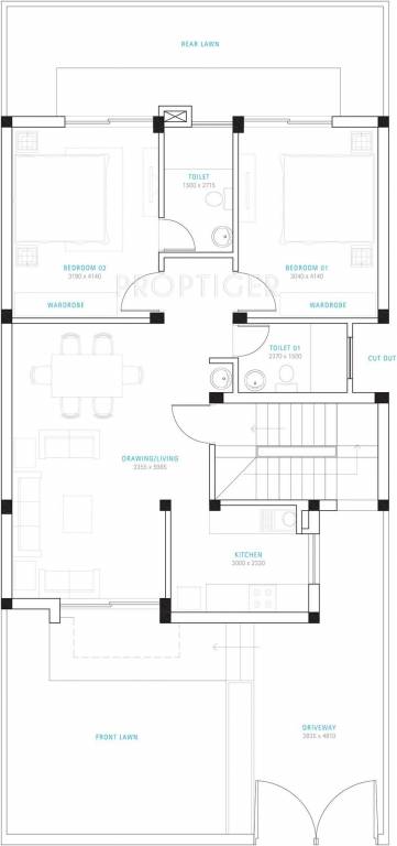 Vatika Ivy Homes (2BHK+2T (1,090 sq ft) 1090 sq ft) Vatika Ivy Homes (2BHK+2T (1,090 sq ft) 1090 sq ft)