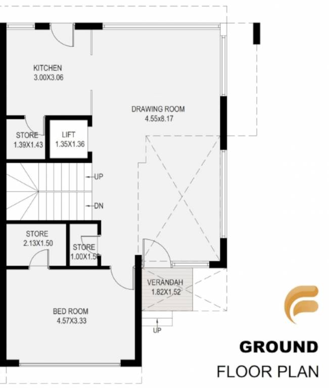  young bungalows Floor Plan Ground Floor Plan
