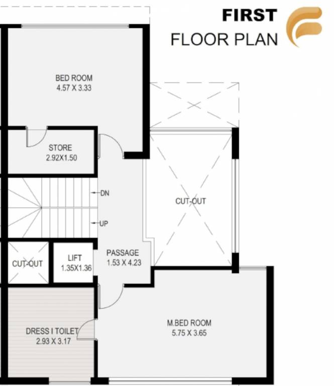  young bungalows Floor Plan First Floor Plan