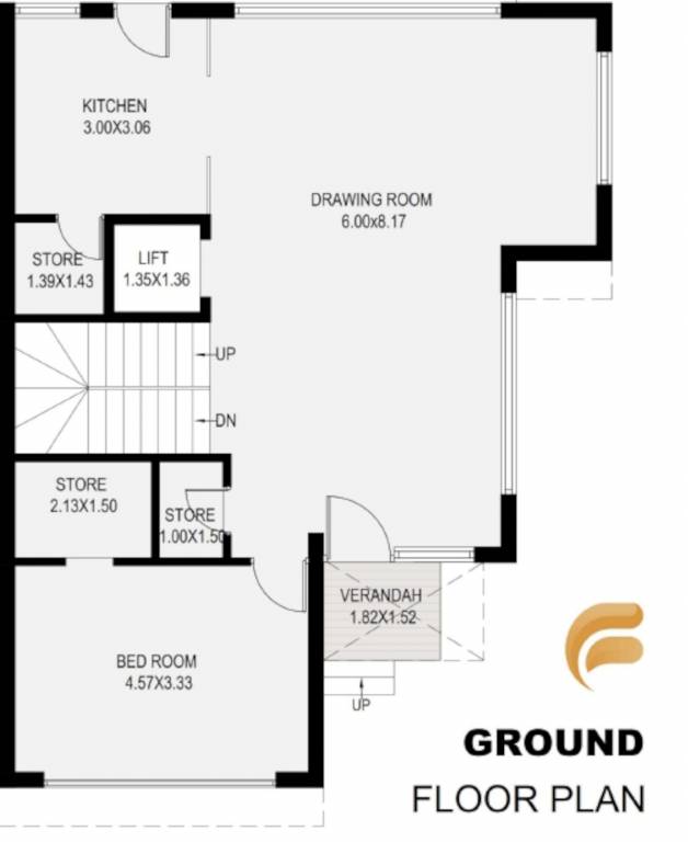  young bungalows Floor Plan Ground Floor Plan