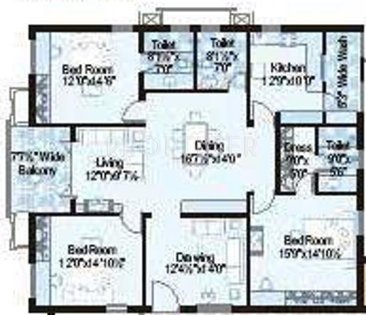 Aditya Green Fields (3BHK+3T (2,500 sq ft) 2500 sq ft)