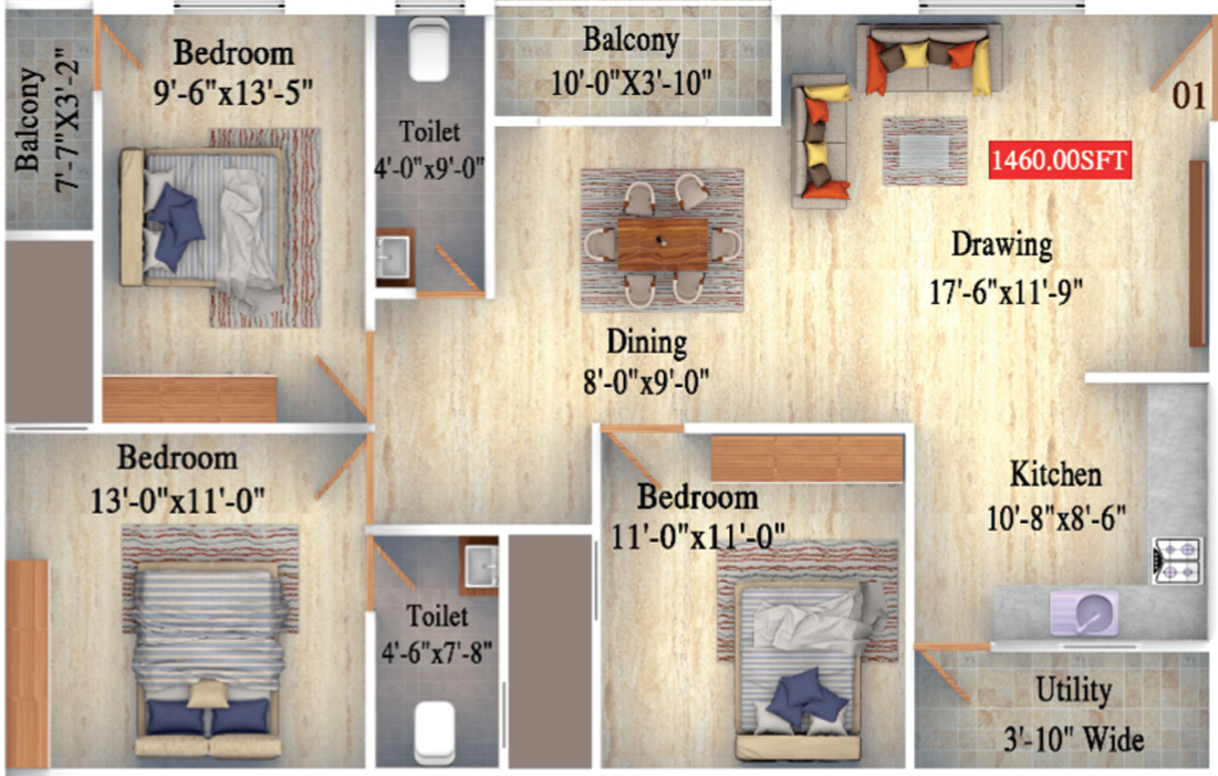  sunshine apartment Floor Plan Floor Plan