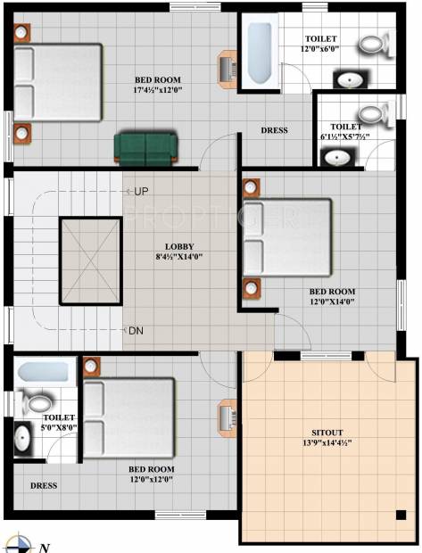 Vasudeva Bloomfield Elation Villas (5BHK+4T (4,000 sq ft)   Servant Room 4000 sq ft)