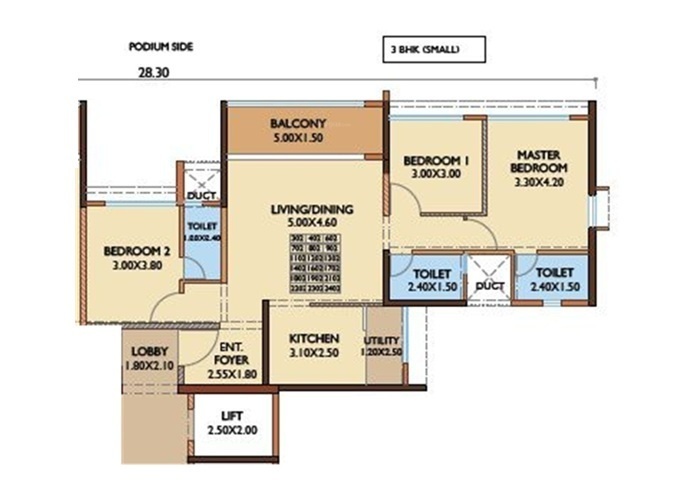 Floor Plan nova residency wing a to b Floor Plan Floor Plan