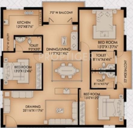 Aditya Hill Paradise 2 (3BHK+3T (2,500 sq ft) 2500 sq ft)