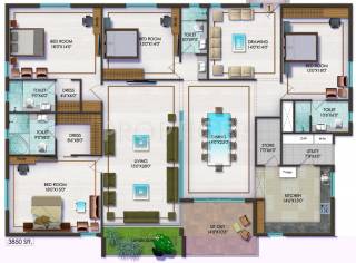 Sri Fortune Exotica (4BHK+4T (3,850 sq ft) 3850 sq ft) Sri Fortune Exotica (4BHK+4T (3,850 sq ft) 3850 sq ft)