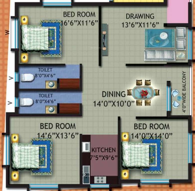 sri sai enclave Floor Plan Floor Plan