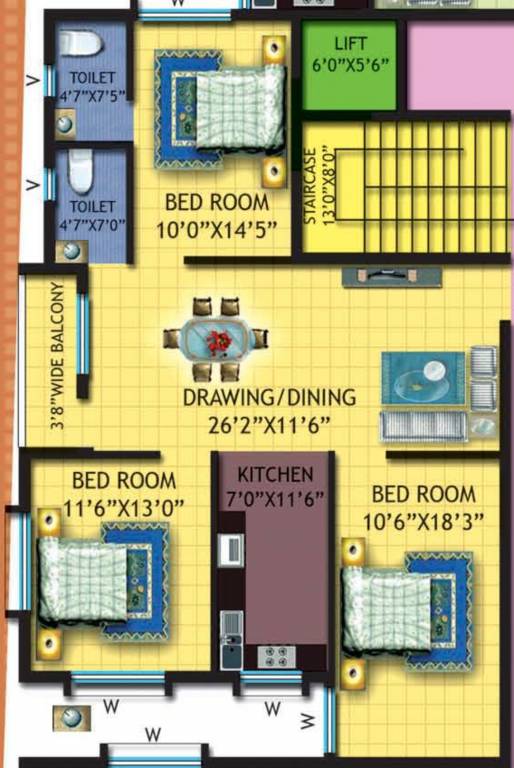 sri sai enclave Floor Plan Floor Plan