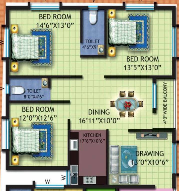 sri sai enclave Floor Plan Floor Plan