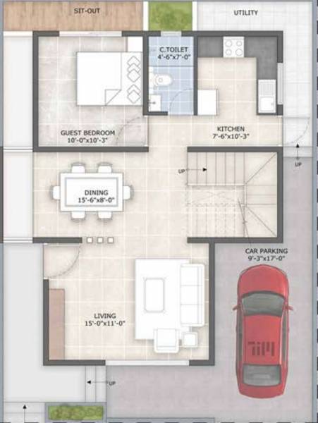  bellevue-nest Floor Plan Ground Floor Plan