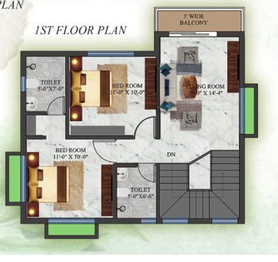  the-urban-villas Floor Plan First Floor Plan