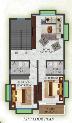  the-urban-villas Floor Plan First Floor Plan