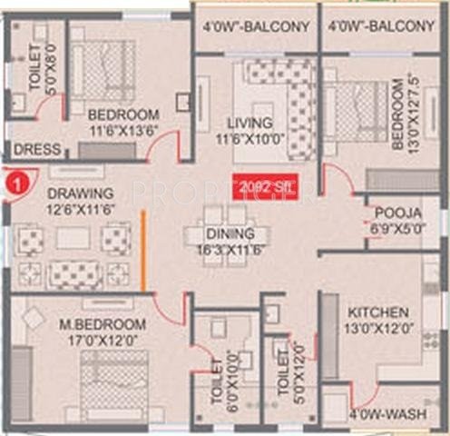 Legend Horizon (3BHK+3T (2,092 sq ft) + Pooja Room 2092 sq ft) Legend Horizon (3BHK+3T (2,092 sq ft) + Pooja Room 2092 sq ft)