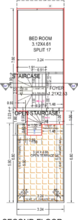  shivkrupa residency 2 Floor Plan Second Floor Plan