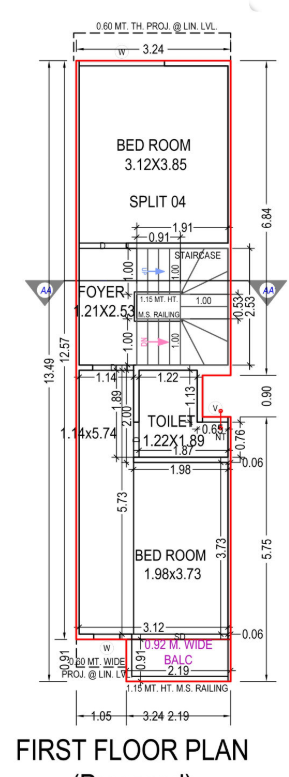  shivkrupa residency 2 Floor Plan First Floor Plan