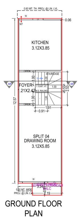  shivkrupa residency 2 Floor Plan Ground Floor Plan