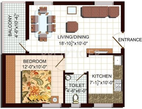 Subishi Town Centre (1BHK+1T (709 sq ft) 709 sq ft) Subishi Town Centre (1BHK+1T (709 sq ft) 709 sq ft)