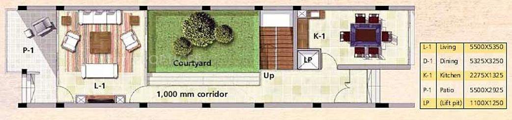Ambuja Riviera (3BHK+3T (2,470 sq ft) 2470 sq ft)