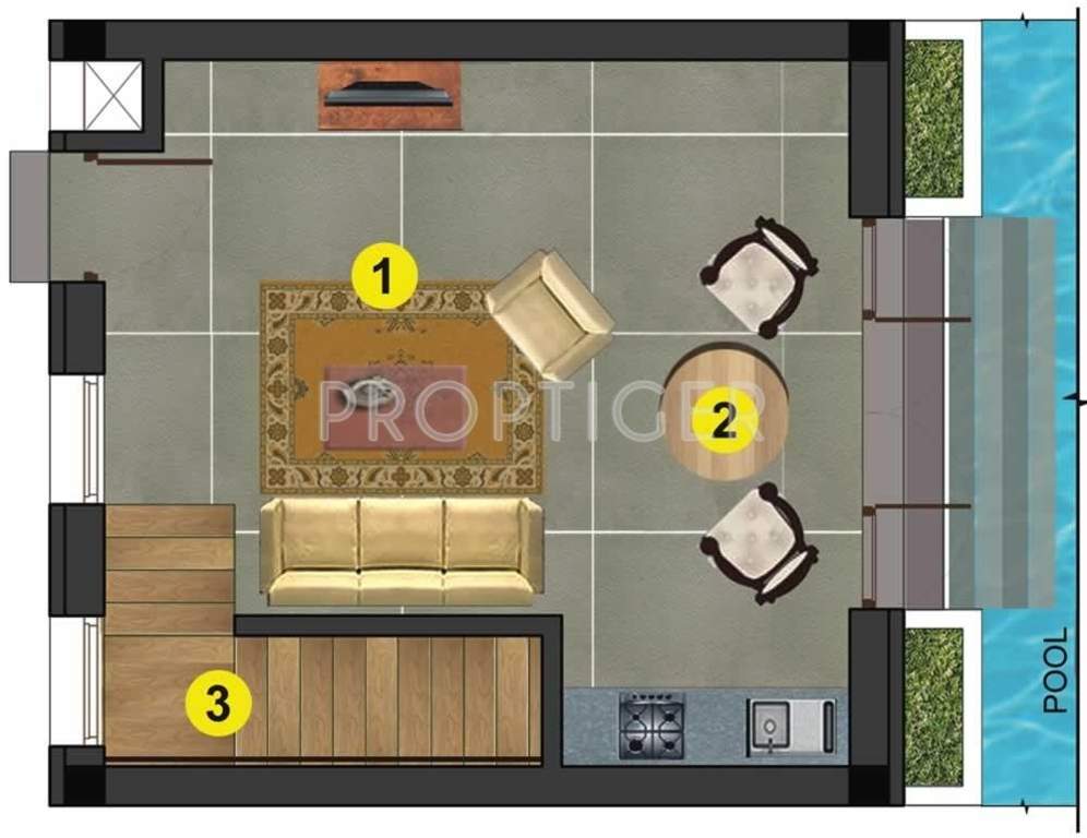 Ambuja Ganga Kutir Residency (1BHK+1T (790 sq ft) 790 sq ft)