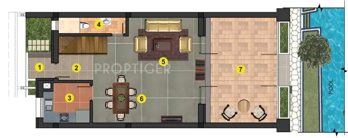 Ambuja Ganga Kutir Residency (2BHK+2T (1,362 sq ft) 1362 sq ft)