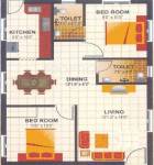  Vigneshvara Homes (2BHK+2T (884 sq ft) 884 sq ft)