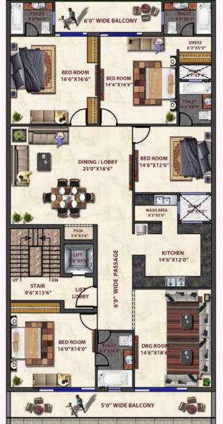  builder-floor-405-sq-yd Floor Plan Floor Plan