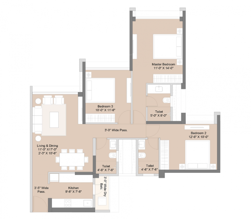 Floor Plan sky park 3 Floor Plan Floor Plan