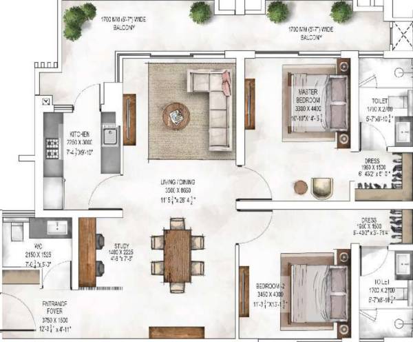  waterside-residence Floor Plan Floor Plan